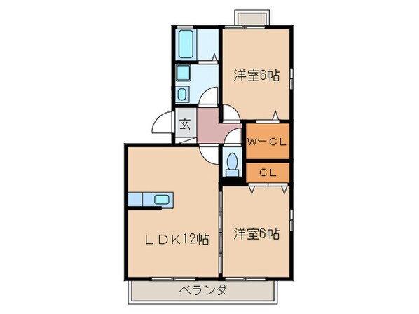 ヴィラ・ローザの物件間取画像